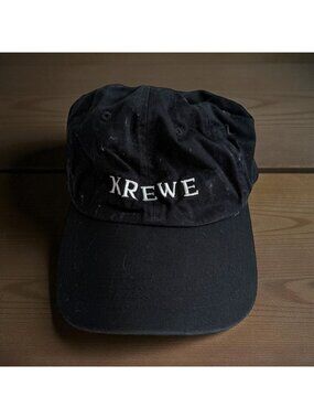 KREWE Unisex Black White Logo Baseball Hat Cap